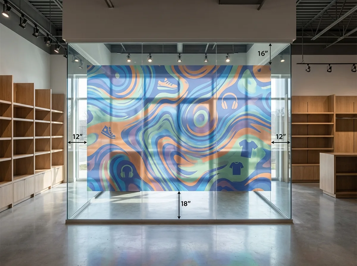 Retail wall print
